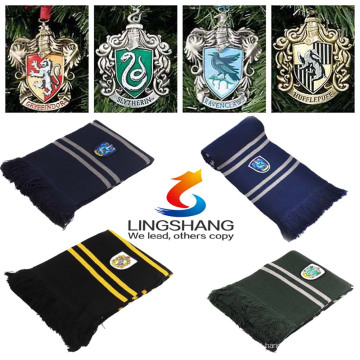 Moda Lenço Unissex Harry Potter Gryffindor Cachecóis Ravenclaw xales Magic School Slytherin Pashmina Cosplay HLDWJ-1